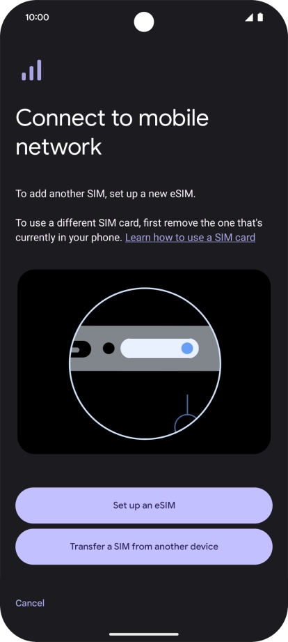 Pixel Set up an eSIM