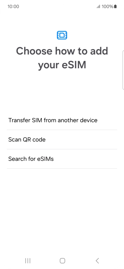 Samsung - Choose how to add eSIM